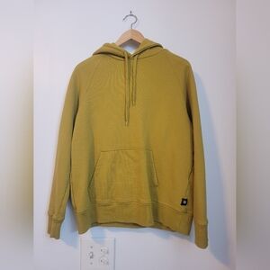 Richer Poorer Hoodie Mens Medium Mustard Hooded Sweatshirt Cotton Poly Blend